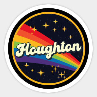 Houghton // Rainbow In Space Vintage Style Sticker